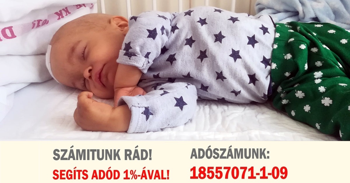 Adó 1% felajánlása a beteg gyermekeknek