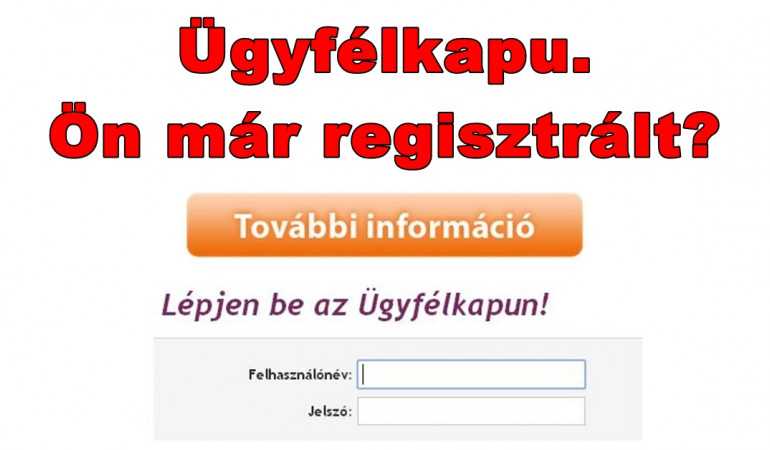 Ugyfelkapu On Mar Regisztralt Remeny Alapitvany