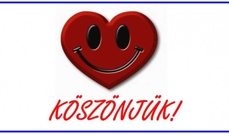 16 beteg gyermek részére: 504.092.- Ft adomány! Köszönjük!