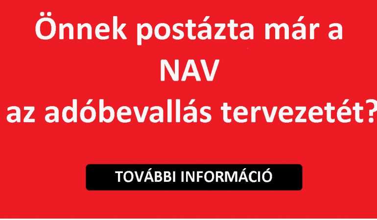 Adóbevallás 2019-Önnek postázta már a NAV az adóbevallás tervezetét?