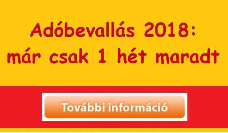 Adóbevallás: már csak egy hét maradt