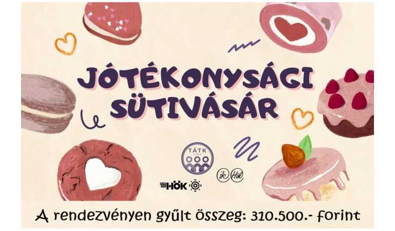 Jótékonyság süti vásárral segítették a beteg gyermekek az ELTE hallgatói!