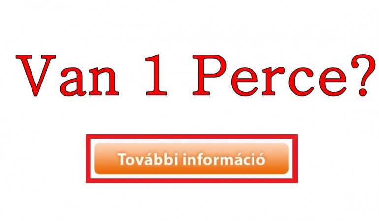 Csak 1 perc és segít vele! 