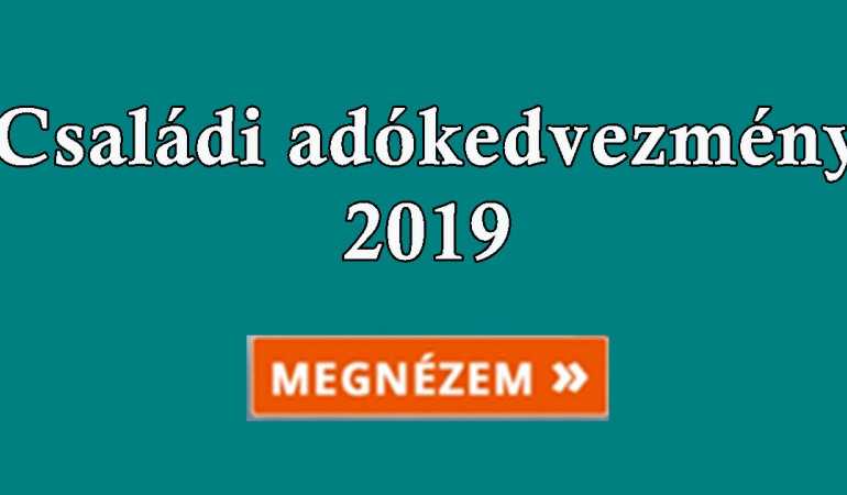 családi adókedvezmény havi összege 2020