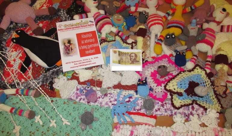 Horgolt ajándékok a beteg gyermekeknek!