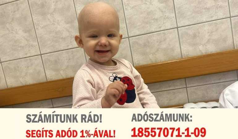 Segítsd a beteg gyermekek gyógyulását adód 1%-ával!