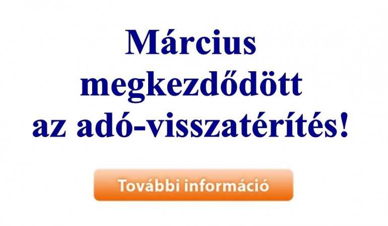 Márciusban megkezdődött az adó-visszatérítés! | Remény ...