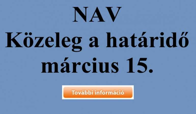 NAV-adóbevallás-közeleg a határidő-március 15.
