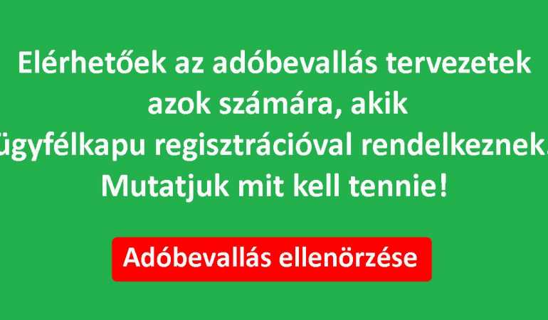 NAV: az idén 5 millió személyi jövedelemadó tervezetet készítettek