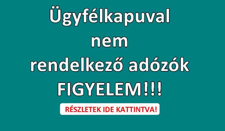 Nincs ügyfélkapud, de szeretnéd, hogy a NAV készítse el az adóbevallásodat?