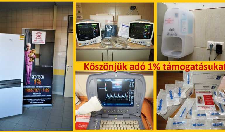 Orvosi műszerek 3,5 millió forint értékben, 5 hónap alatt! Köszönjük!