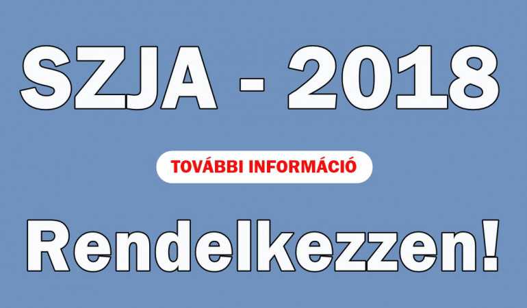 SZJA-Rendelkezés az adó 1+1%-áról