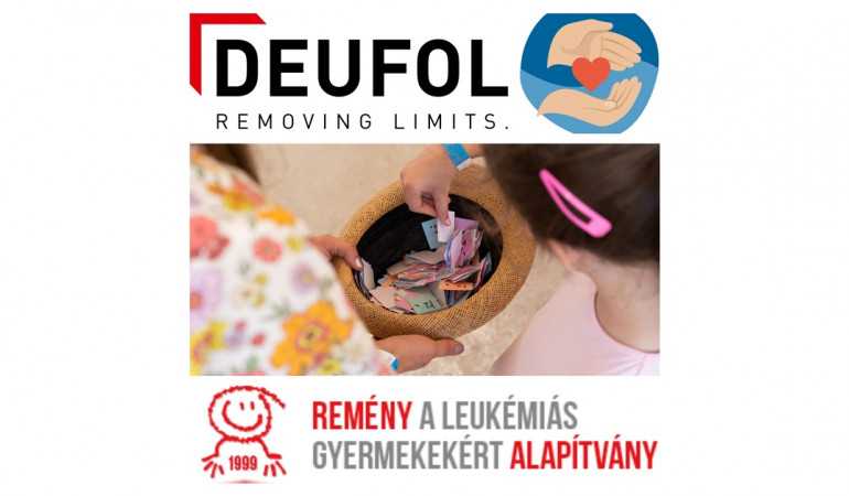 A Deufol Hungary Kft. támogatta a beteg gyermekeket!