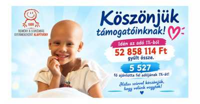 5527-en választottak minket az adó 1% felajánlás közvetítésére! Köszönjük!