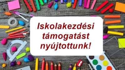 138 családnak segítettünk az iskolakezdésben 3 450 000 forinttal