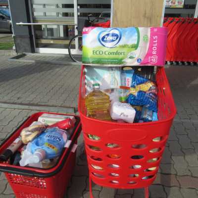 Karácsony előtti nagybevásárlás öt család részére - alapítvány, adó 1%, támogatás