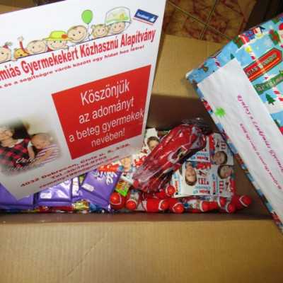 Érkeznek a „cipősdoboznyi szeretet” ajándékai és a csokoládék 2017 - alapítvány, adó 1%, támogatás