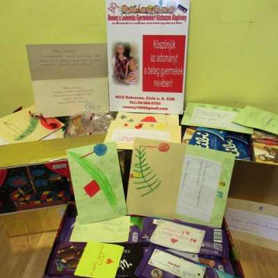 Érkeznek a „cipősdoboznyi szeretet” ajándékai és a csokoládék 2017 - alapítvány, adó 1%, támogatás