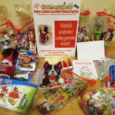 Érkeznek a „cipősdoboznyi szeretet” ajándékai és a csokoládék - alapítvány, adó 1%, támogatás