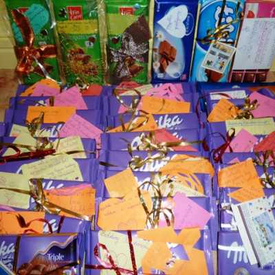 Érkeznek a „cipősdoboznyi szeretet” ajándékai és a csokoládék 2016 - alapítvány, adó 1%, támogatás