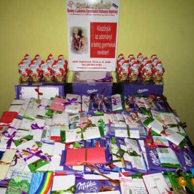 Érkeznek a „cipősdoboznyi szeretet” ajándékai és a csokoládék 2018 - alapítvány, adó 1%, támogatás