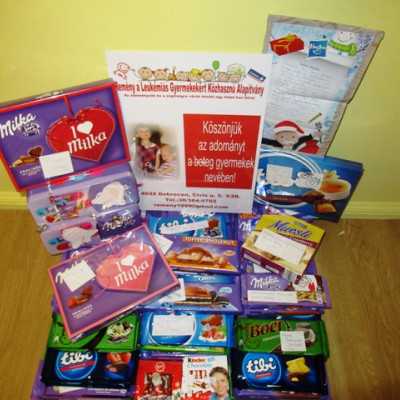 Érkeznek a „cipősdoboznyi szeretet” ajándékai és a csokoládék 2017 - alapítvány, adó 1%, támogatás