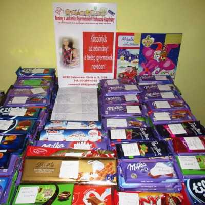 Érkeznek a „cipősdoboznyi szeretet” ajándékai és a csokoládék 2018 - alapítvány, adó 1%, támogatás