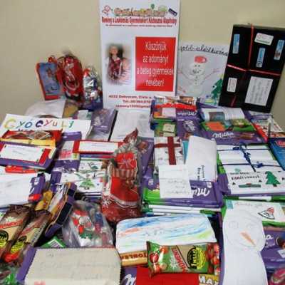 Érkeznek a „cipősdoboznyi szeretet” ajándékai és a csokoládék 2019 december - alapítvány, adó 1%, támogatás