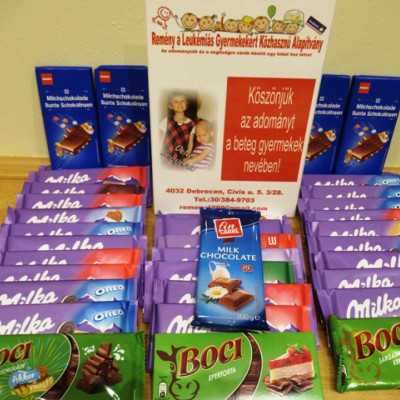 Érkeznek a „cipősdoboznyi szeretet” ajándékai és a csokoládék - alapítvány, adó 1%, támogatás