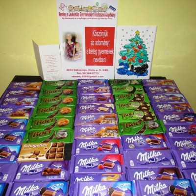 Érkeznek a „cipősdoboznyi szeretet” ajándékai és a csokoládék 2018 - alapítvány, adó 1%, támogatás