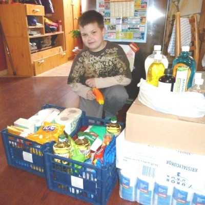 Családokhoz érkeztek az adományok - alapítvány, adó 1%, támogatás