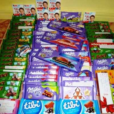 Érkeznek a „cipősdoboznyi szeretet” ajándékai és a csokoládék 2016 - alapítvány, adó 1%, támogatás