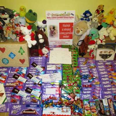 Érkeznek a „cipősdoboznyi szeretet” ajándékai és a csokoládék 2017 - alapítvány, adó 1%, támogatás