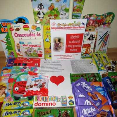 Érkeznek a „cipősdoboznyi szeretet” ajándékai és a csokoládék - alapítvány, adó 1%, támogatás