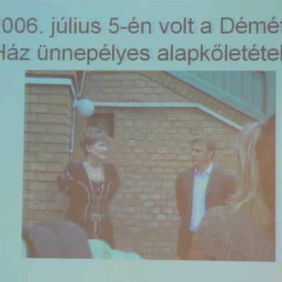 Démétér-ház átadás (2 millió forinttal támogatta az Alapítvány) - adó, 1%, alapítvány, támogatás