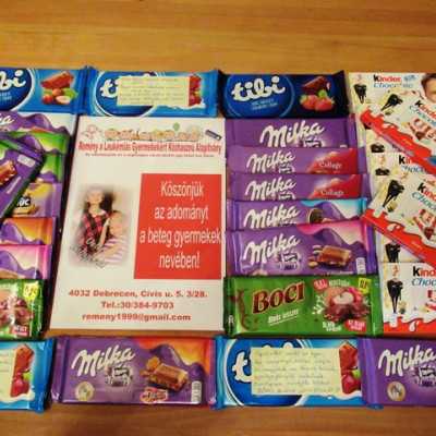 Érkeznek a „cipősdoboznyi szeretet” ajándékai és a csokoládék 2017 - alapítvány, adó 1%, támogatás