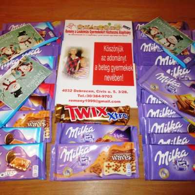 Érkeznek a „cipősdoboznyi szeretet” ajándékai és a csokoládék 2017 - alapítvány, adó 1%, támogatás