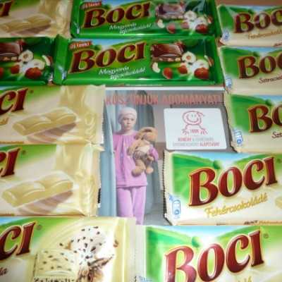 Gyűlnek a csokoládé adományok, üzenettel - adó, 1%, alapítvány, támogatás