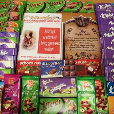 Érkeznek a „cipősdoboznyi szeretet” ajándékai és a csokoládék 2017 - alapítvány, adó 1%, támogatás