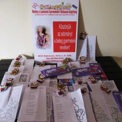 Érkeznek a „cipősdoboznyi szeretet” ajándékai és a csokoládék - alapítvány, adó 1%, támogatás