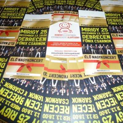Irigy Hónaljmirigy 25 éves szuperkoncert Debrecenben - alapítvány, adó 1%, támogatás