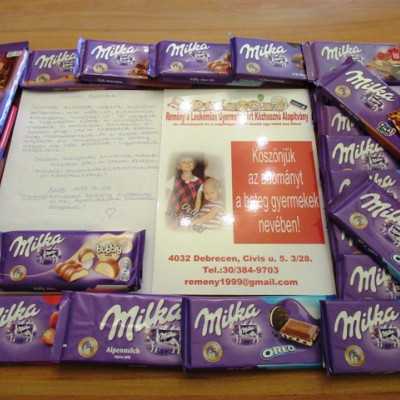 Érkeznek a „cipősdoboznyi szeretet” ajándékai és a csokoládék 2017 - alapítvány, adó 1%, támogatás