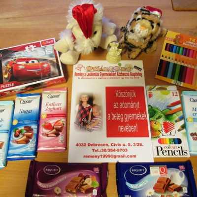 Érkeznek a „cipősdoboznyi szeretet” ajándékai és a csokoládék 2017 - alapítvány, adó 1%, támogatás