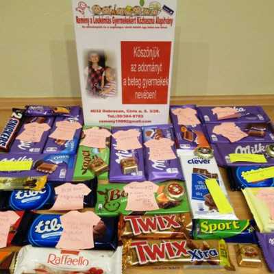 Érkeznek a „cipősdoboznyi szeretet” ajándékai és a csokoládék - alapítvány, adó 1%, támogatás