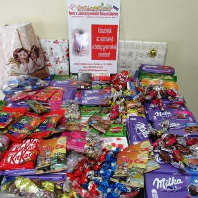 Érkeznek a „cipősdoboznyi szeretet” ajándékai és a csokoládék 2019 december - alapítvány, adó 1%, támogatás