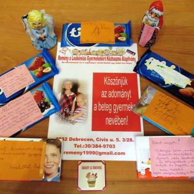 Érkeznek a „cipősdoboznyi szeretet” ajándékai és a csokoládék 2017 - alapítvány, adó 1%, támogatás