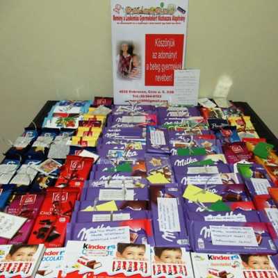 Érkeznek a „cipősdoboznyi szeretet” ajándékai és a csokoládék - alapítvány, adó 1%, támogatás