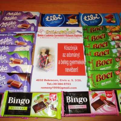 Érkeznek a „cipősdoboznyi szeretet” ajándékai és a csokoládék 2017 - alapítvány, adó 1%, támogatás