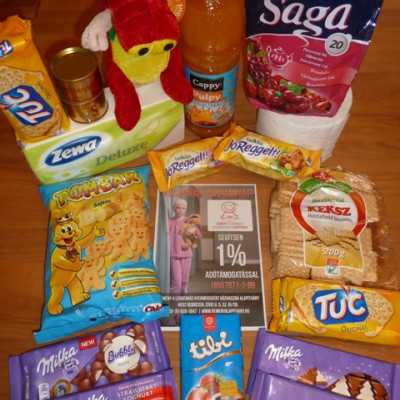 Segítő élelmiszer csomagok - alapítvány, adó 1%, támogatás