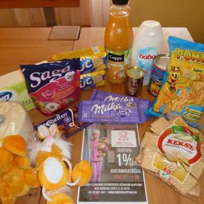 Segítő élelmiszer csomagok - alapítvány, adó 1%, támogatás